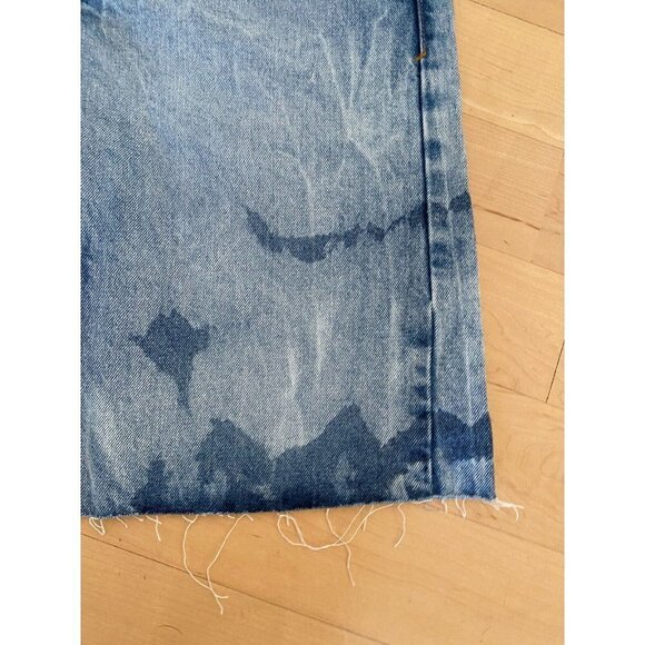 Topman "extreme wash" slim Blue denim shorts men's sz 32 BNWOT - Picture 2 of 6